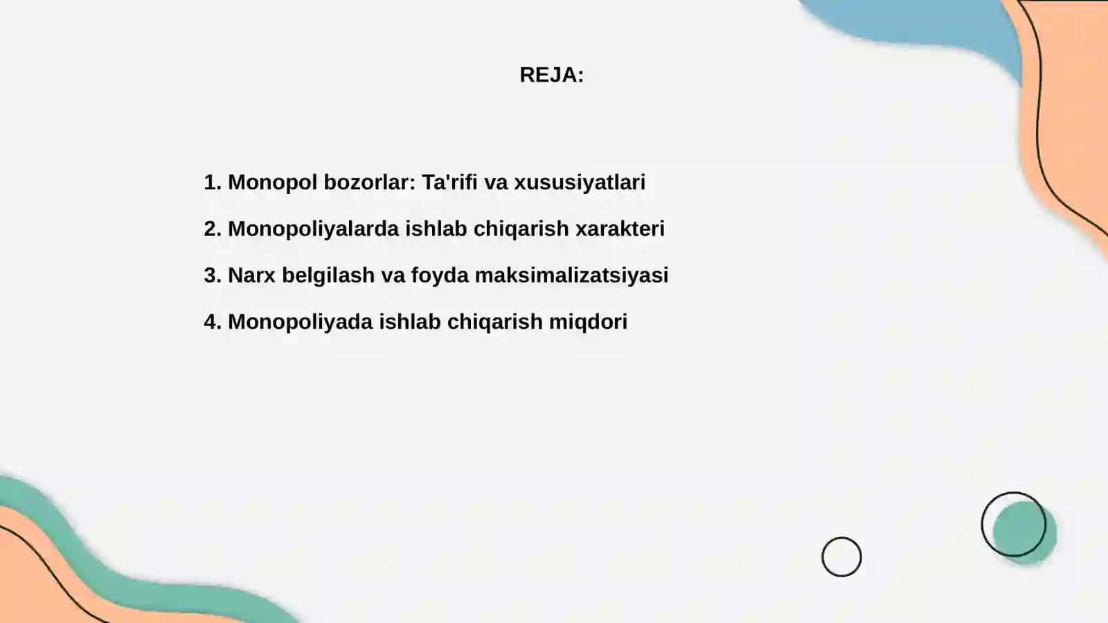 Monopol bozorlarda ishlab chiqarish 2