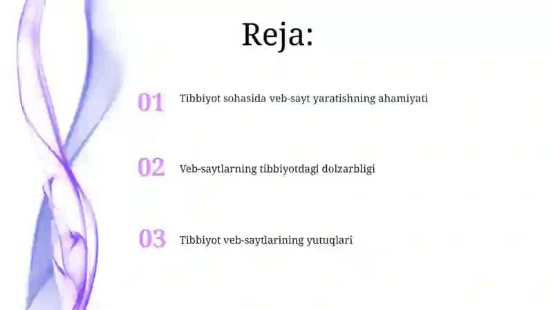 Tibbiyot sohasida Web-sayt yaratishning dolzarbligi, ahamiyati va yutuqlari 2