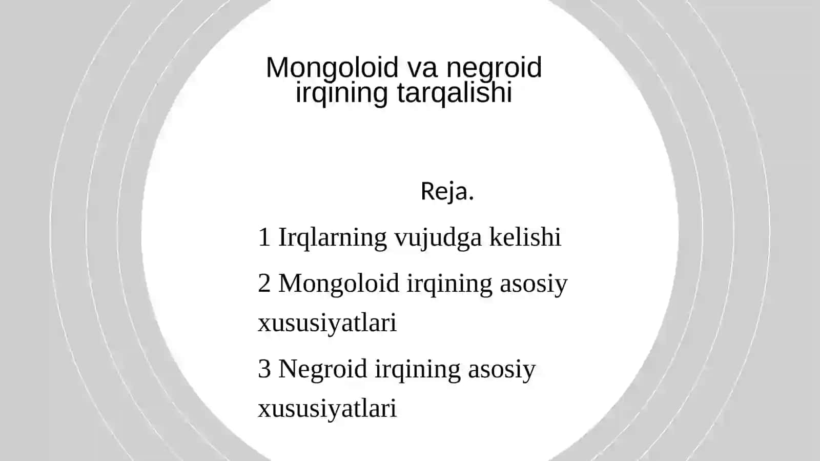 Inson evolutsiyasi fanidan Mustaqil ish 2