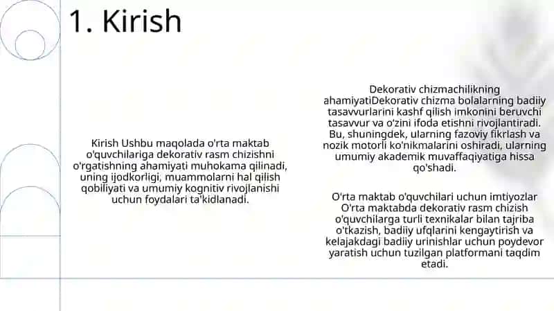 Dekorativ Rasm Chizishga O'Rgatish 2