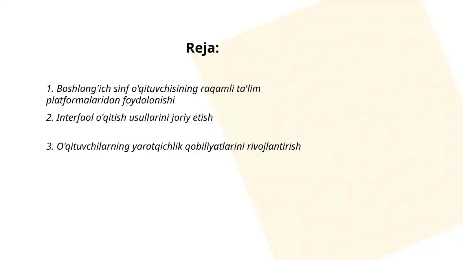 Boshlang'ich sinf o'qituvchisining innovatsion faoliyati 2