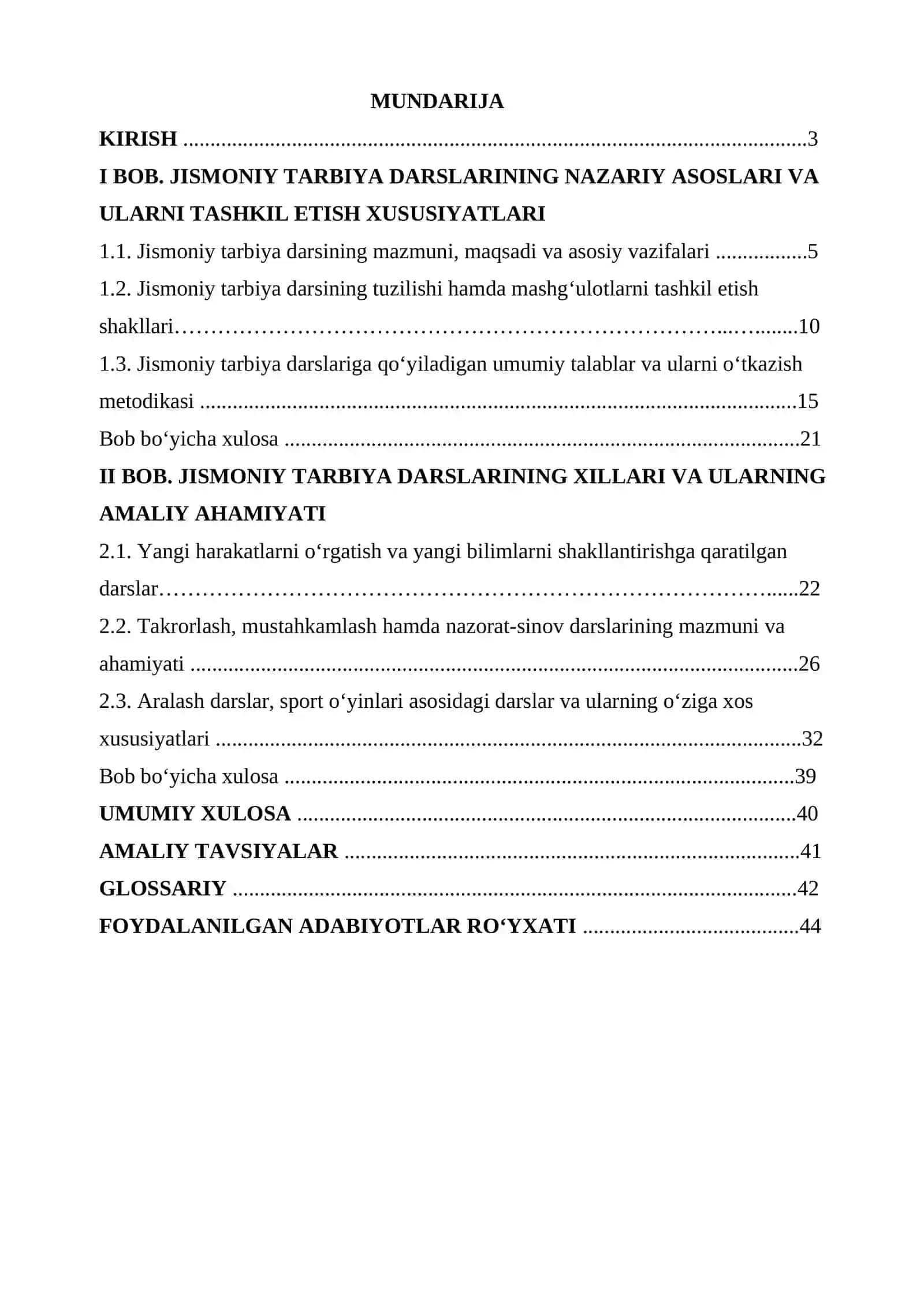 Jismoniy tarbiya darslarining xillari 2