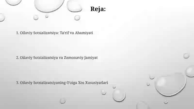Oilaviy Sotsializatsiya va O'ziga Xos Xususiyatlari 2
