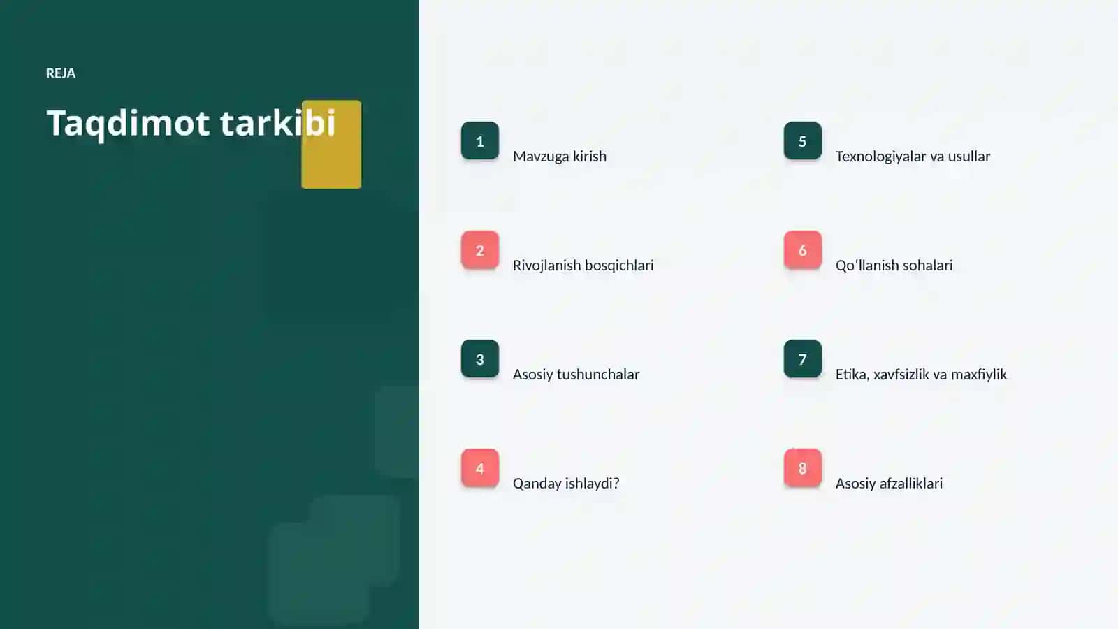 Sun'iy intellekt • Professional Taqdimot 2