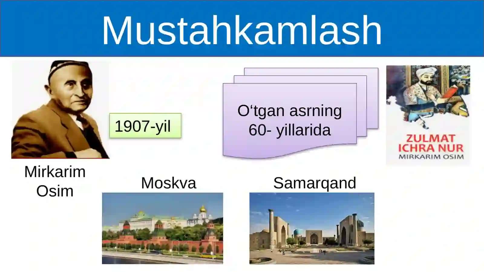 5-sinf Adabiyot fanidan Zulmat ichra nur mavzuda dars taqdimoti 2