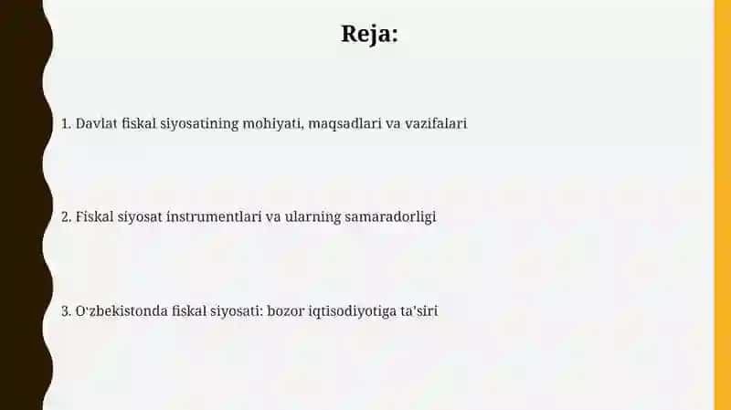 Davlat fiskal siyosati va iqtisodiyot 2