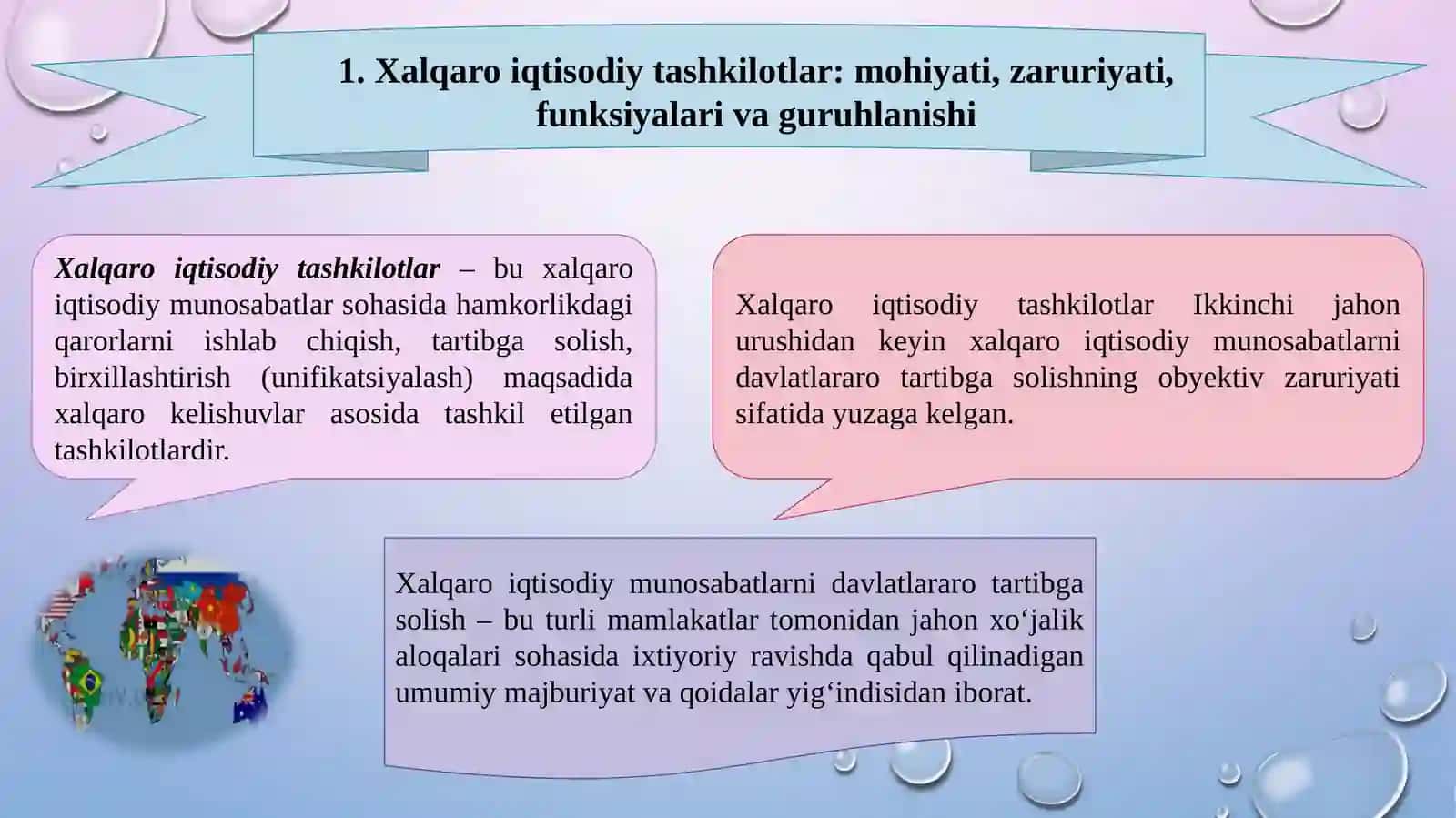 Xalqaro iqtisodiy tashkilotlar 2