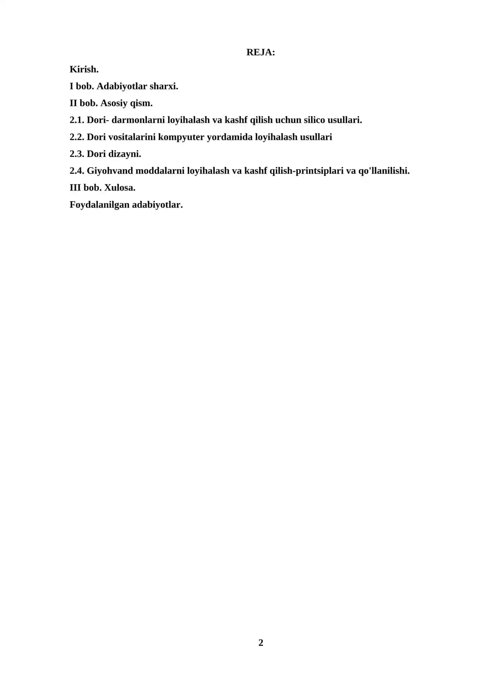 ZAMONAVIY DRUG-DESIGN DASTURLARI 2