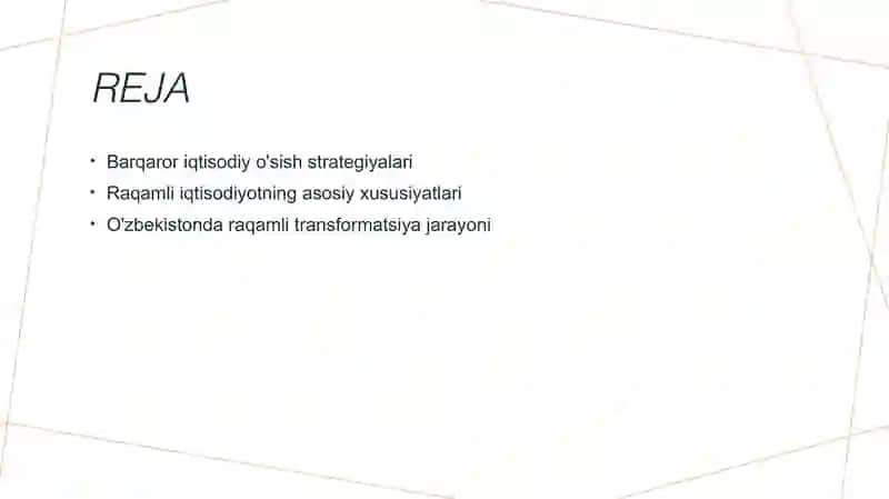 Barqaror iqtisodiy o'sish strategiyalari 2