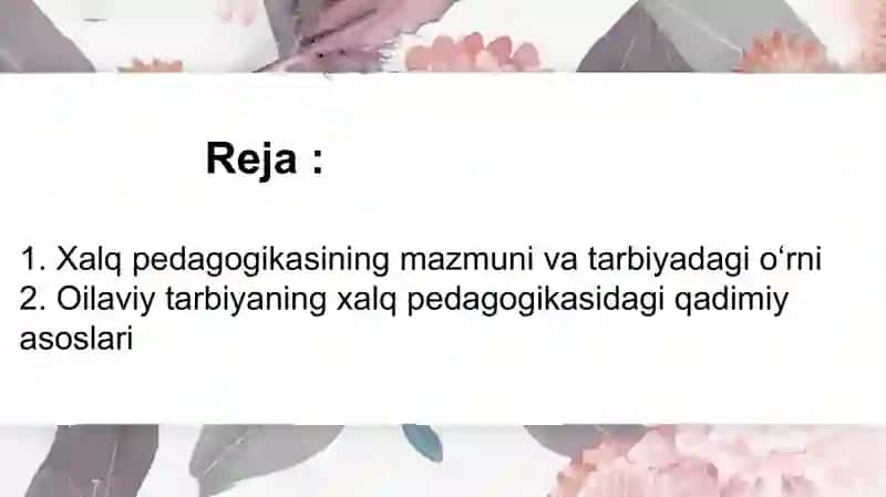 Xalq pedagogikasi 2