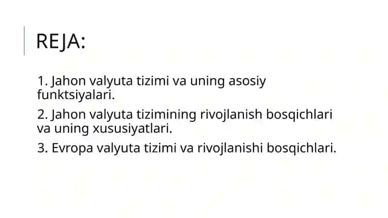 Jahon valyuta tizimi va uning asosiy funktsiyalari 2