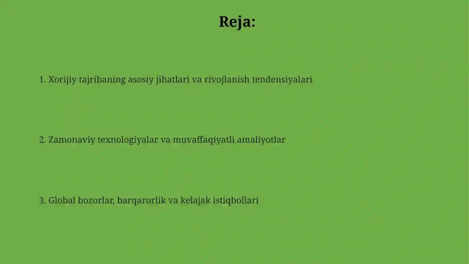 Chorvachilikda chet eltajribalari 2