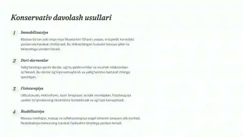 Umurtqapog'onasi va orqa miyashikastlanishinidavolash 2