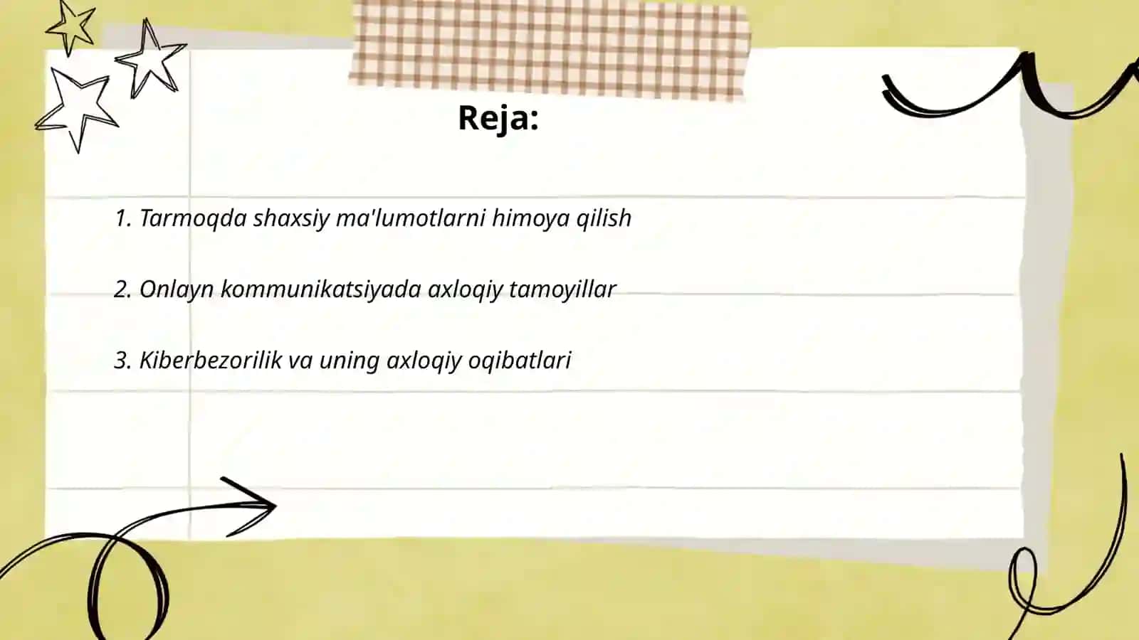 Tarmoq odob axloqi va media muhitda axloqiy tamoyillar 2