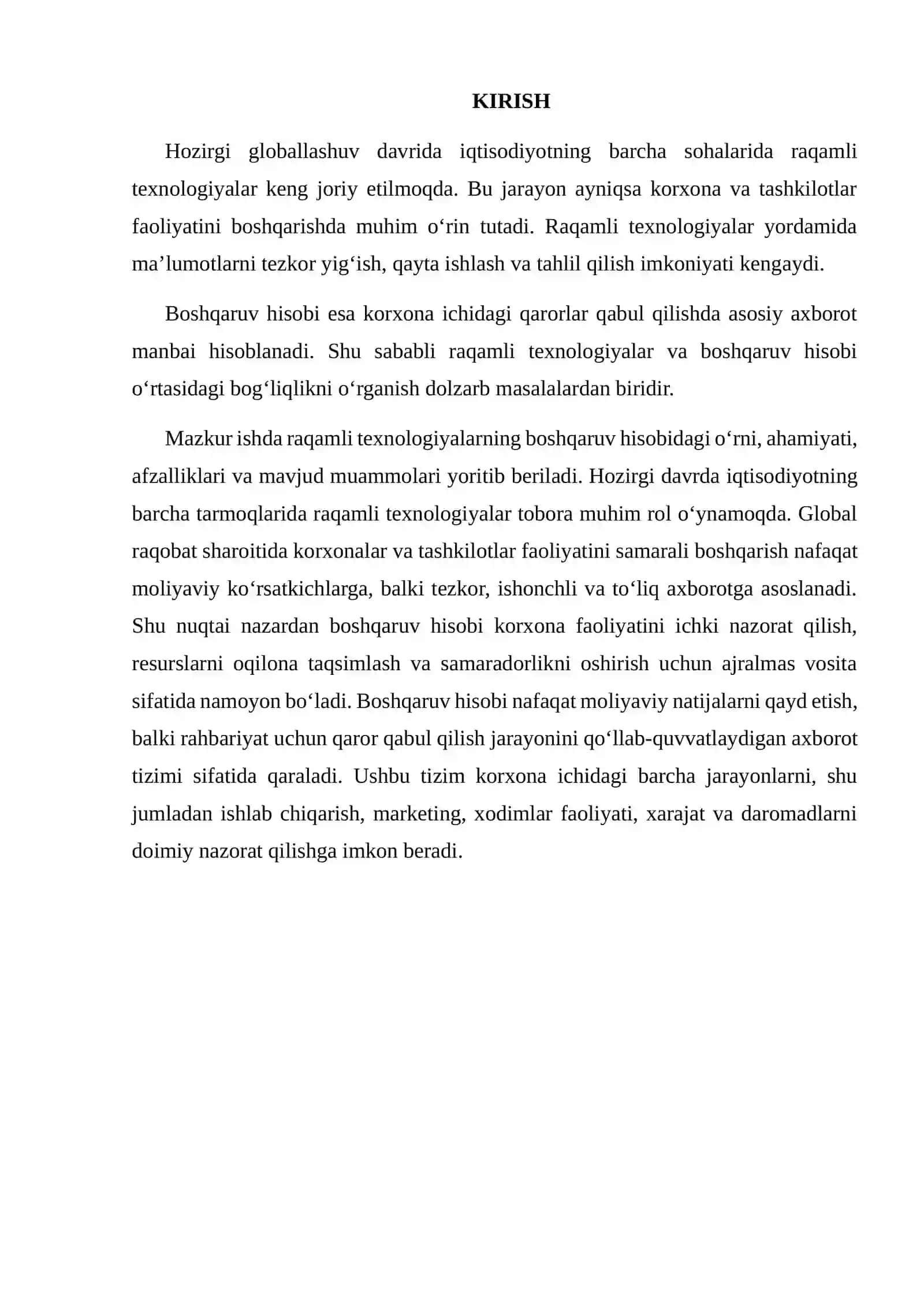 RAQAMLI TEXNOLOGIYALARNING BOSHQARUV HISOBIDAGI O‘RNI 2