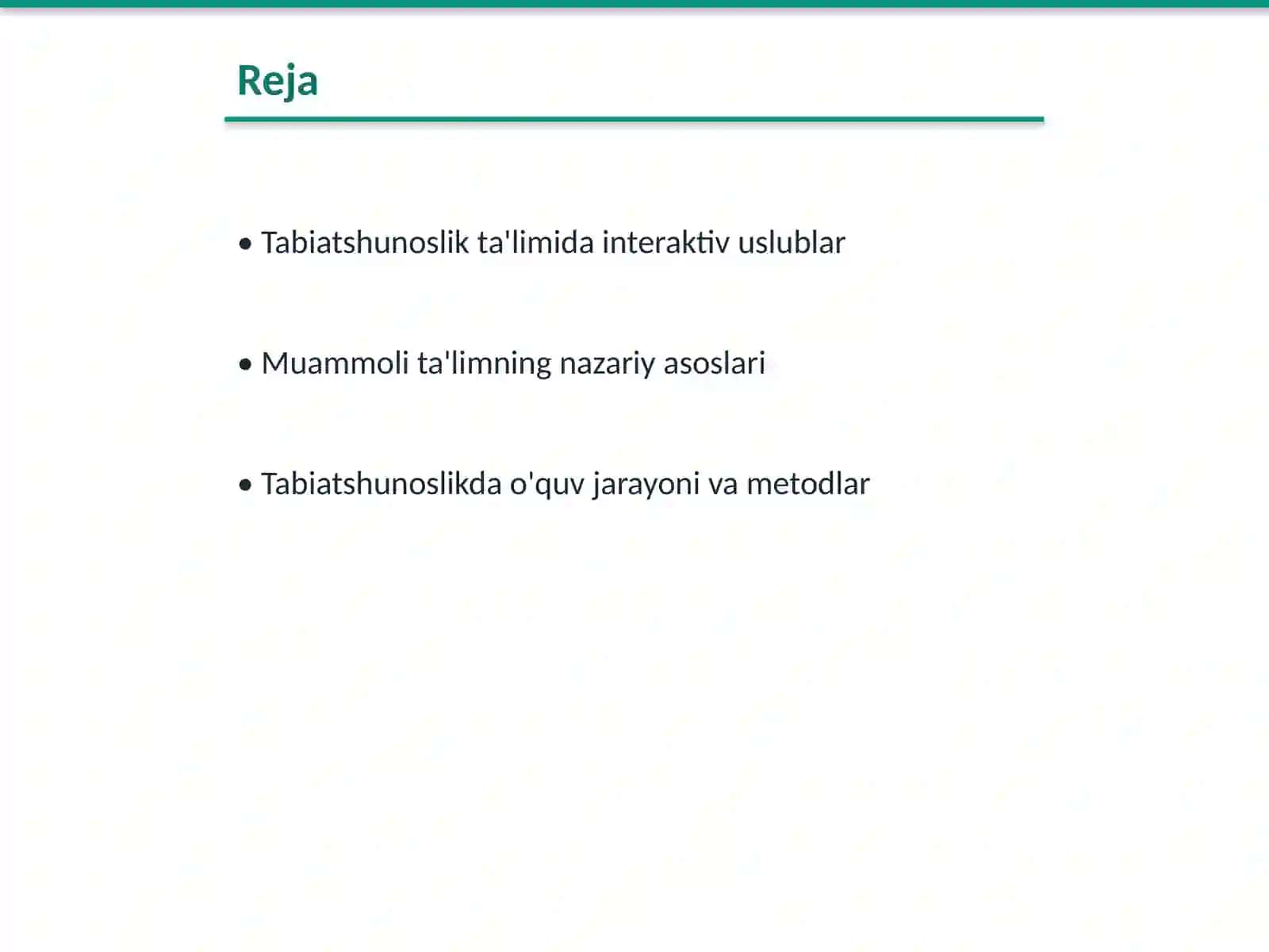 Tabiatshunoslik ta'limida turli uslublardan foydlanish 2