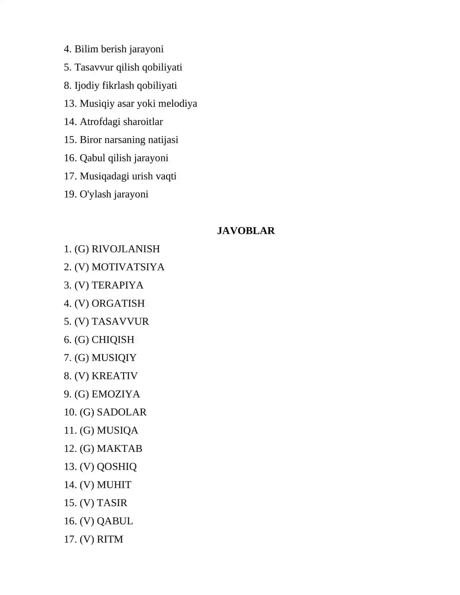 Maktabgacha ta'limda musiqa terapiyasi 2