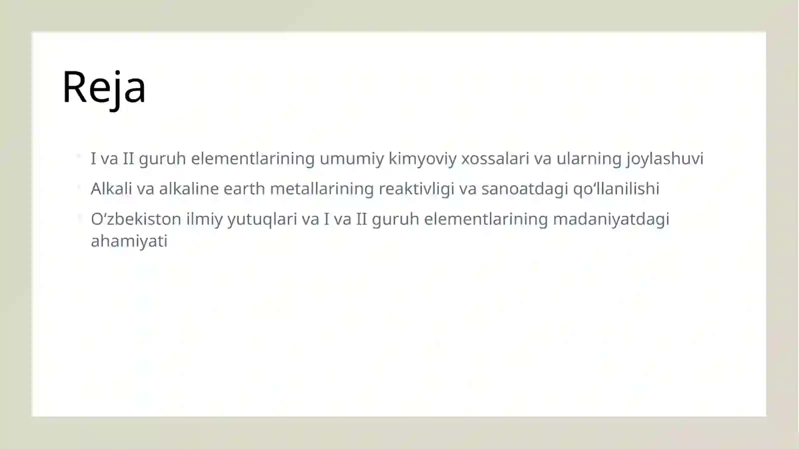 ElementlardavriysistemasiningIvaIIguruhelementlariningxossalar 2