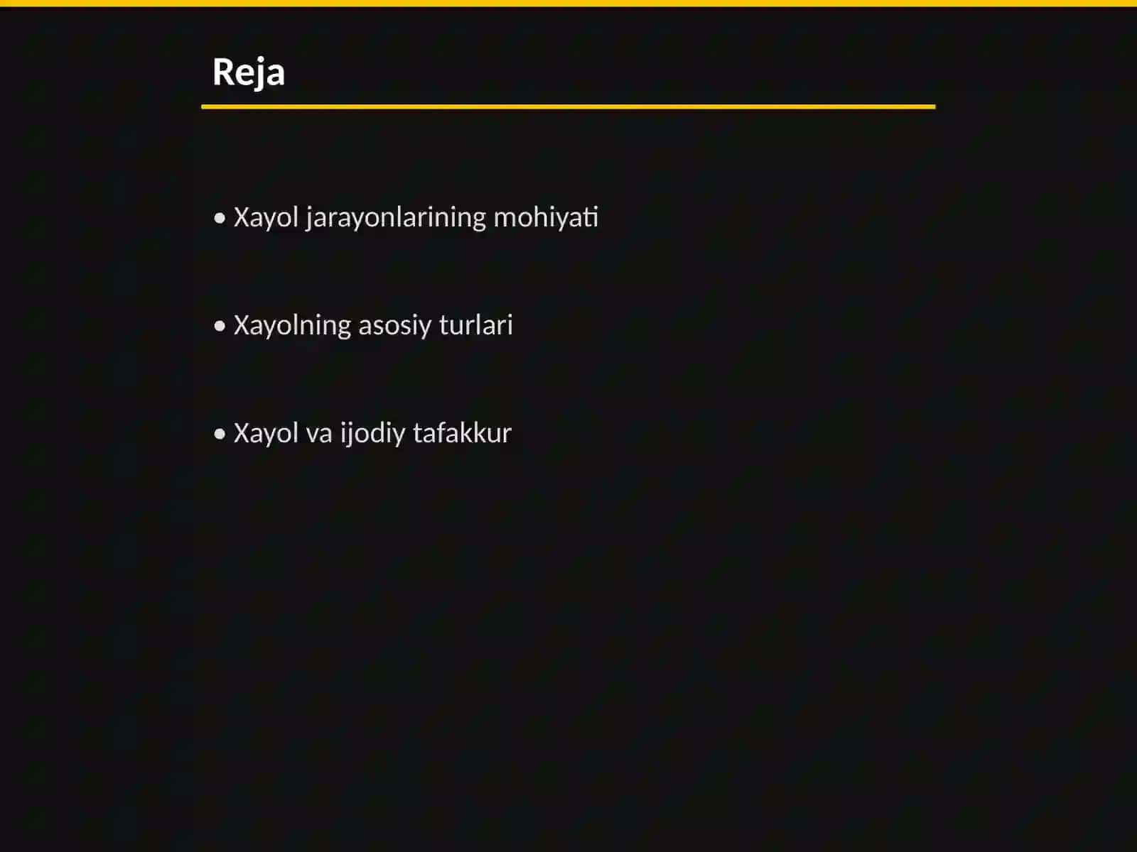 Xayol jarayonlari va xayol turlari 2
