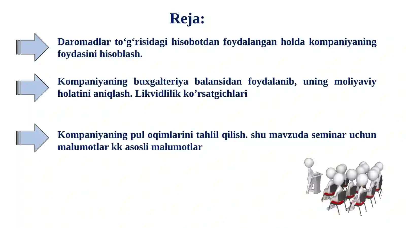 Moliyaviy hisobotlar va pul oqimlari haqida tushuncha 2