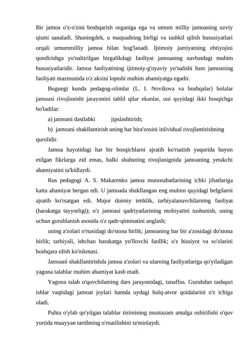 Tashkilotchining o'quvchilar jamoasi bilan hamkorlikda ish olib borish metodikasi 2