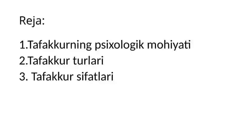 Tafakkurning bilish jarayoni sifati va mohiyati 2