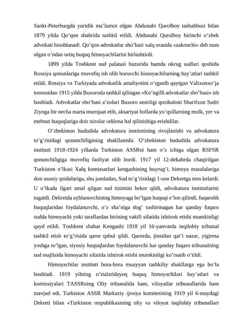 ADVOKATLIK FAOLIYATINING TASHKILIY-HUQUQIY SHAKLLARI 2