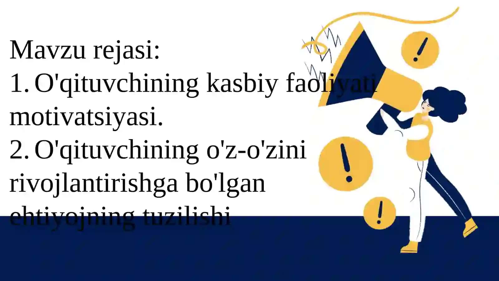 O'qituvchining kasbiy va shaxsiy o'zini rivojlantirishi 2
