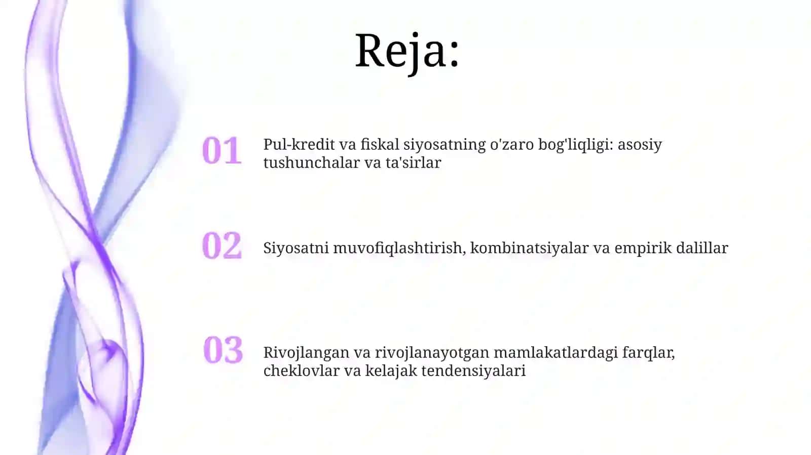 Pul-kredit va fiskal siyosatning o'zarobog'liqligi 2