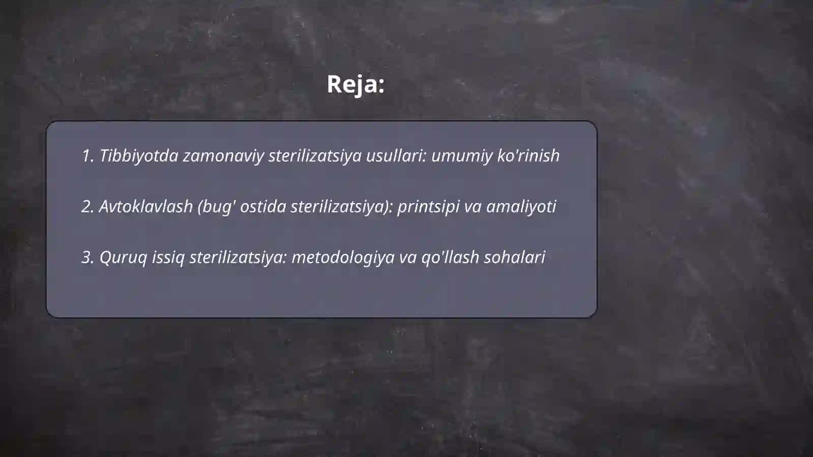 Zamonaviy sterilizatsiya usullari 2