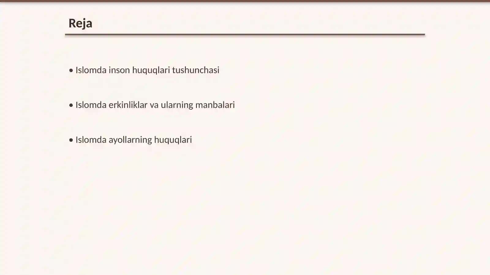Islomda inson huquq va erkinliklarini ta'minlashning o'ziga xos jihatlari 2