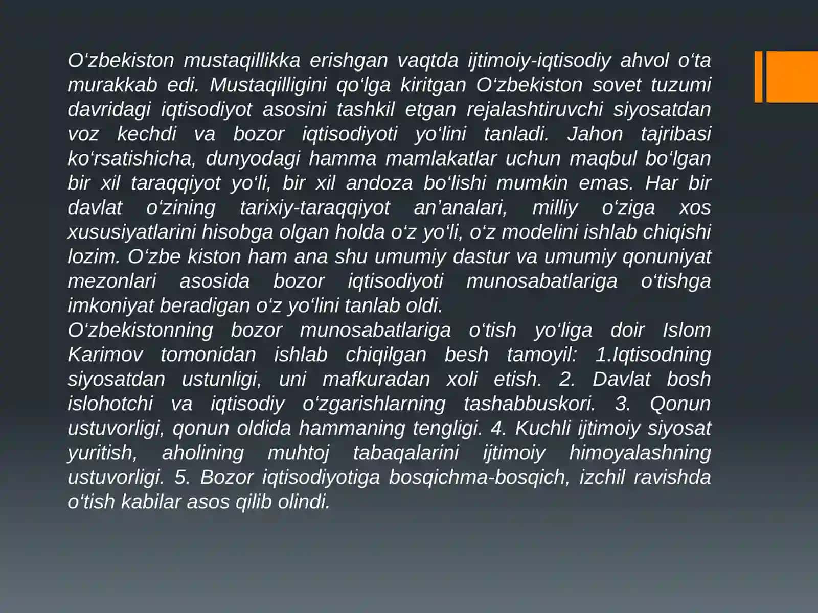 Mustaqillik yillarida qishloq xo‘jaligi va sanoat sohasidagi o‘zgarishlar 2