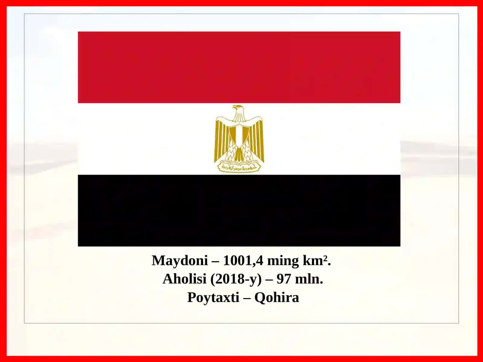 Misr Arab Respublikasi 2