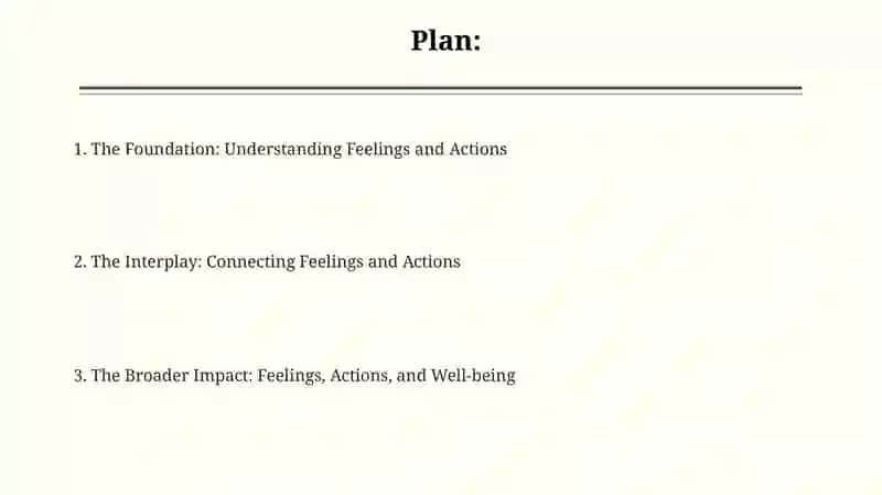 Feelings and actions 2