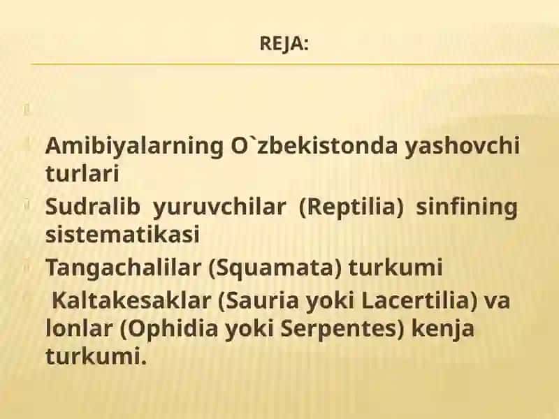 Amibiyalarning O`zbekistonda yashovchiturlari 2