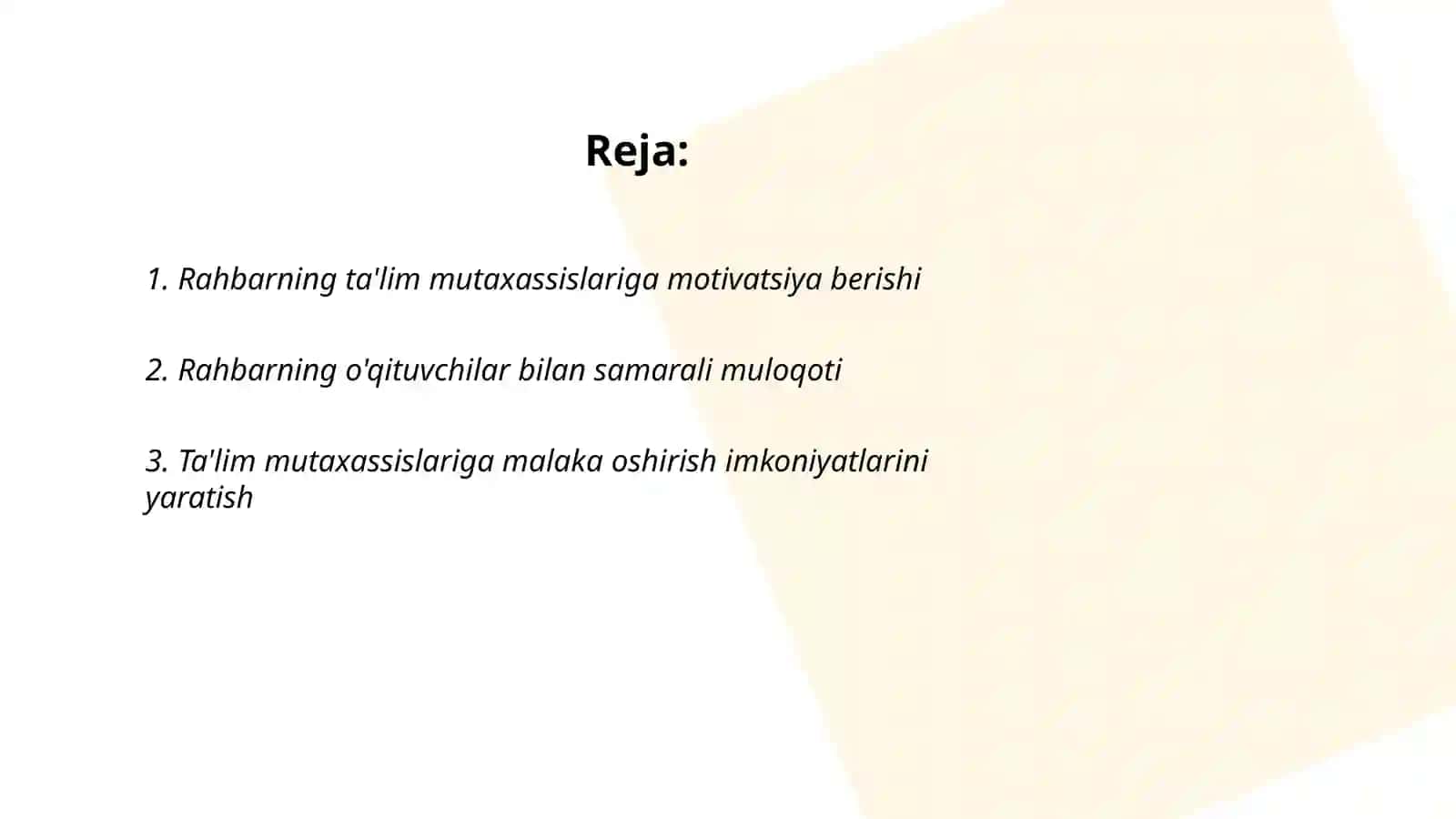 Taʼlim mutaxassislari kasbiy faolligini oshirishda raxbarning vazifalari 2