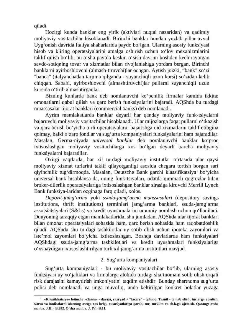 Moliyaviy vositachilar 2