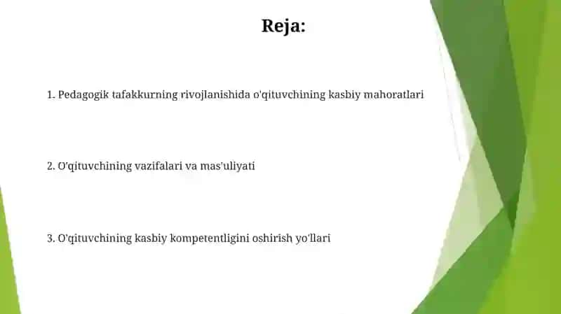 O'qituvchining kasbiy mahorati 2