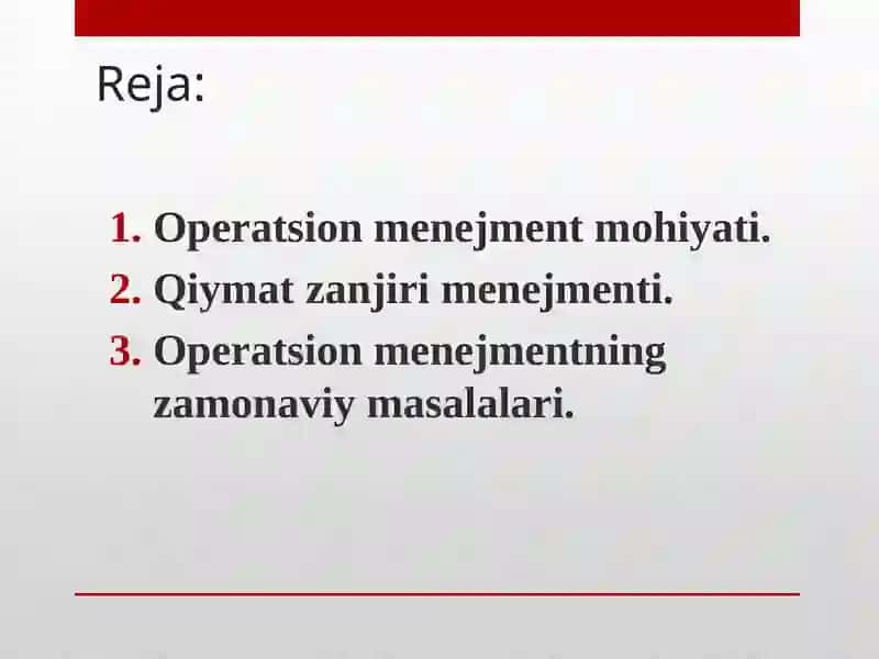 Operatsionmenejment 2