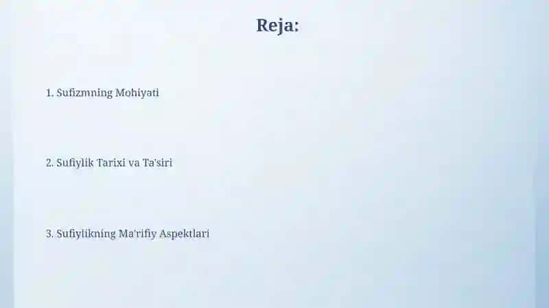 Tasavvufning ma'rifiy mohiyati 2