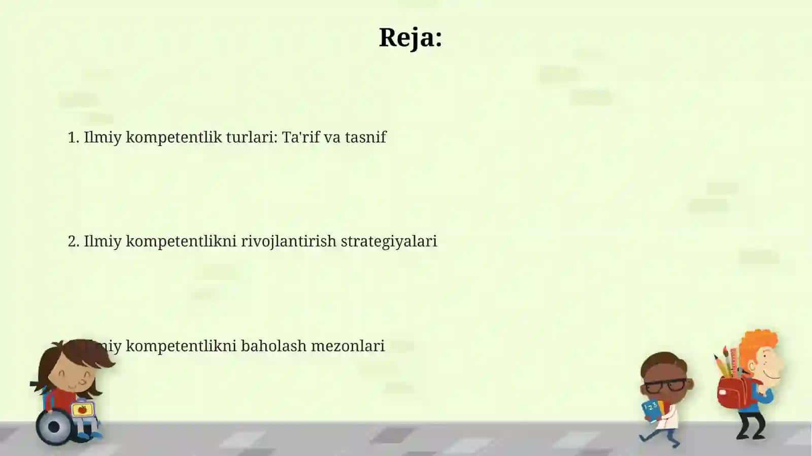 Ilmiy kompetensiya turlari 2