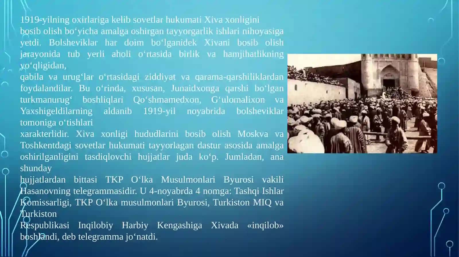Xiva xonligi va Buxoro amirligining qizil armiya tomonidan tugatilishi 2