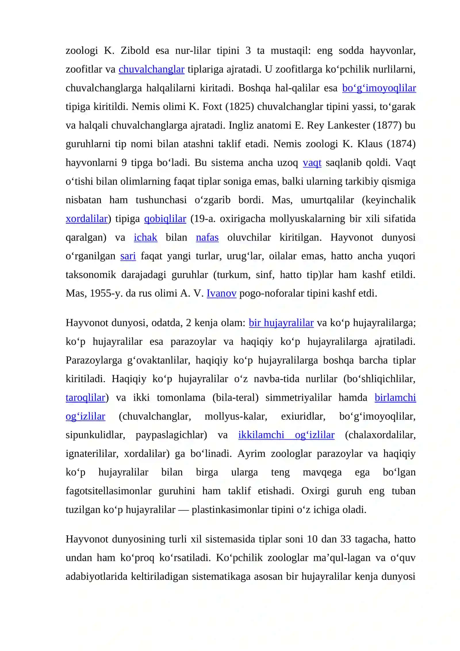 ZAHARLI HAYVONLAR HAYVONLAR SISTEMATIKASI 2
