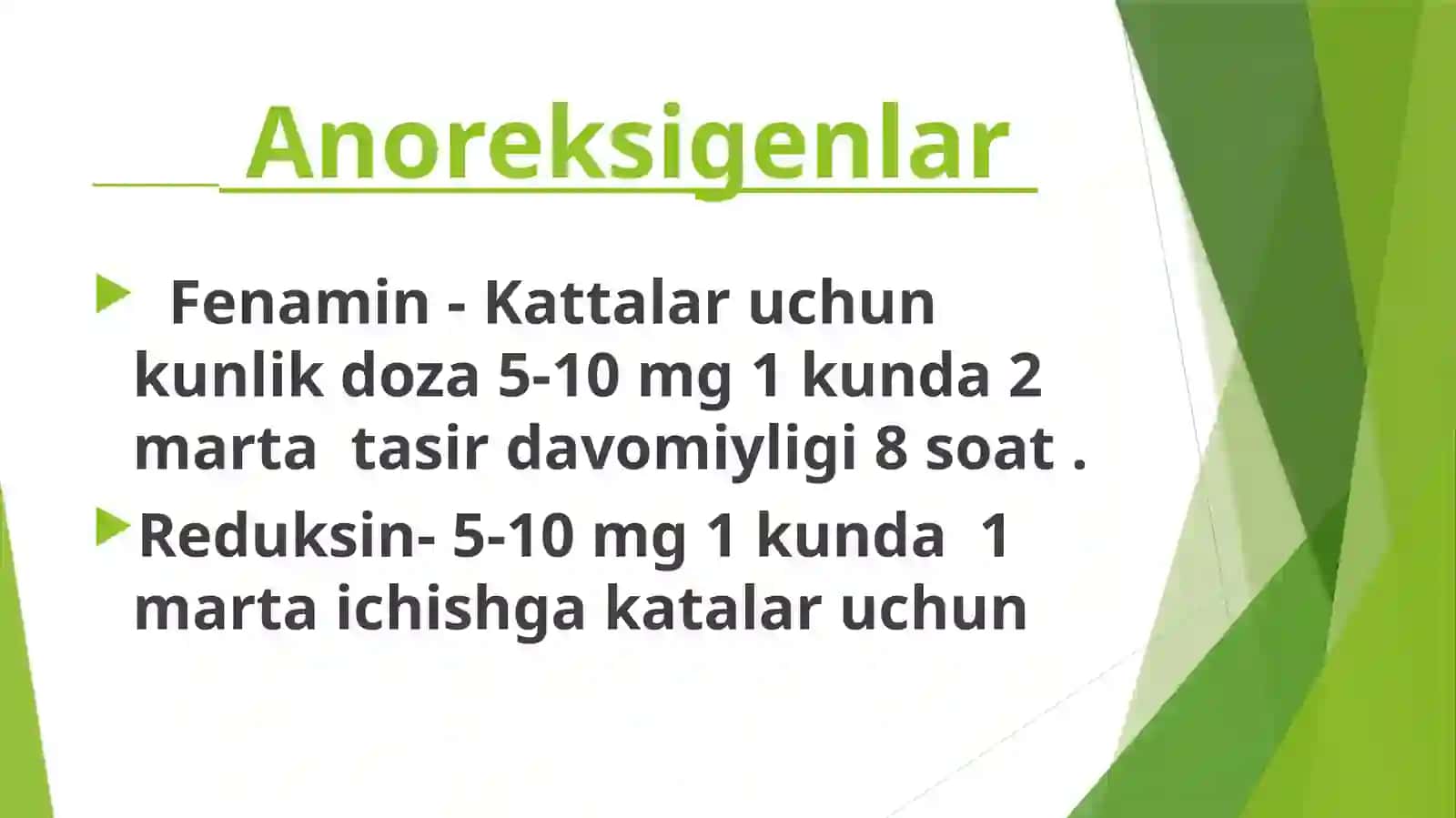 Gastroenterologiyada ishlatiladigan dorilar to'plam ivadozalari 2