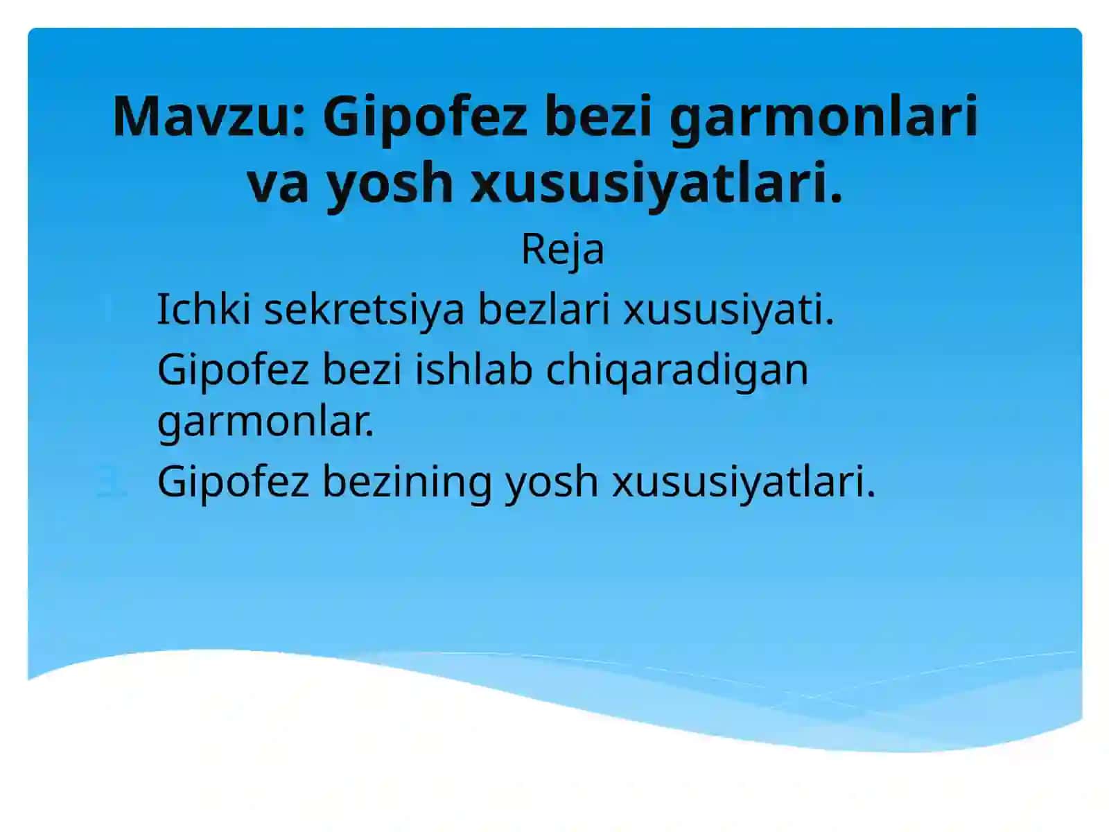 Yoshlar fiziologiyasi va gigiena 2