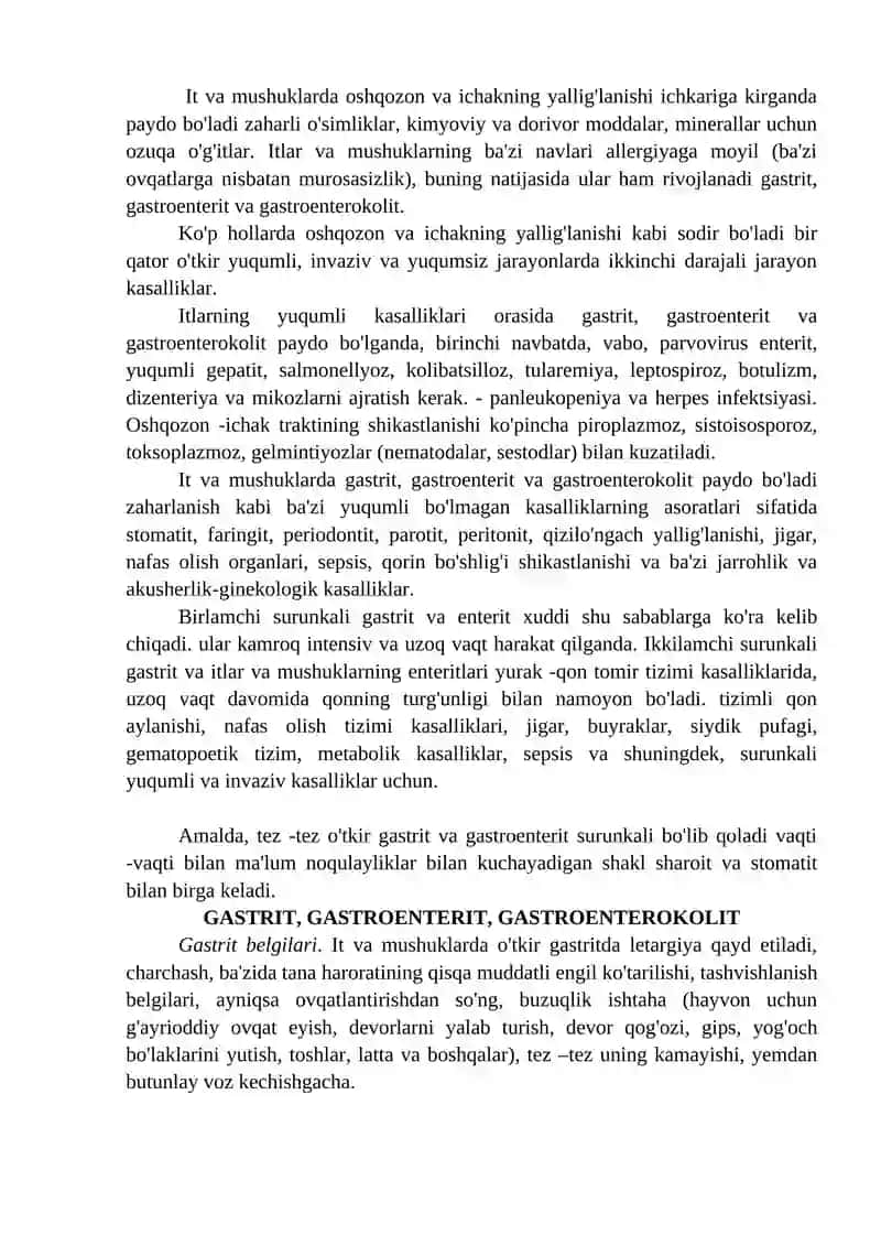 OVQAT HAZM QILISH TIZIMINING KASALLIKLARI 2