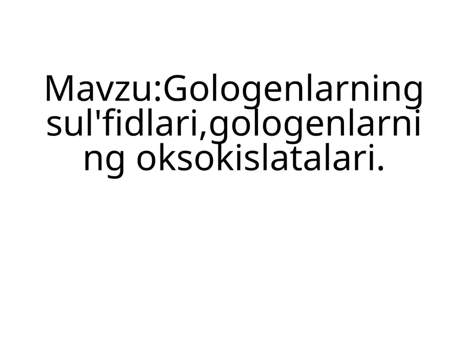 Galogenlar (Galoidlar) 2
