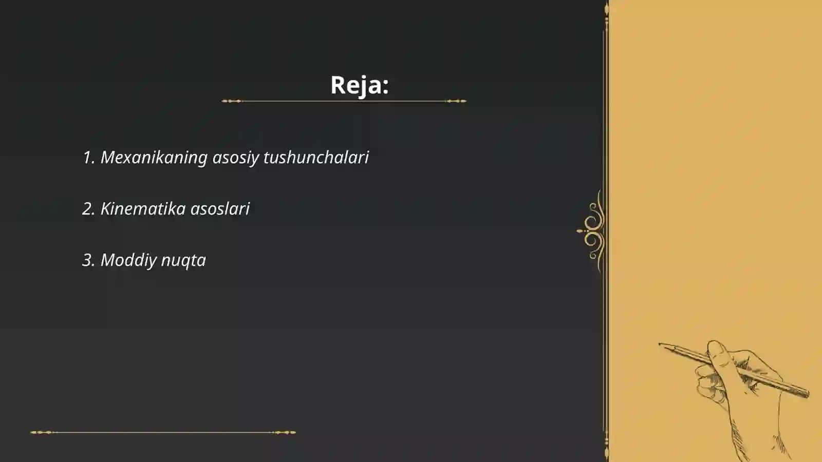 Mexanikadagi asosiy tushunchalar 2