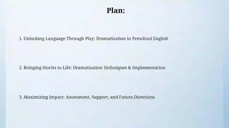 Unlocking Language Through Play: Dramatization in Preschool English 2