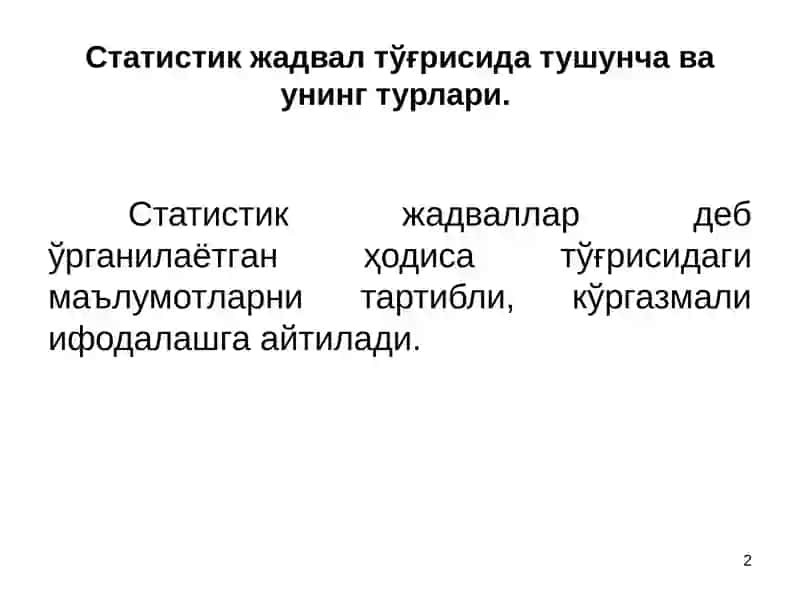 ЖАДЛ ГРАФИКЛАРНИ ТУЗИШ 2